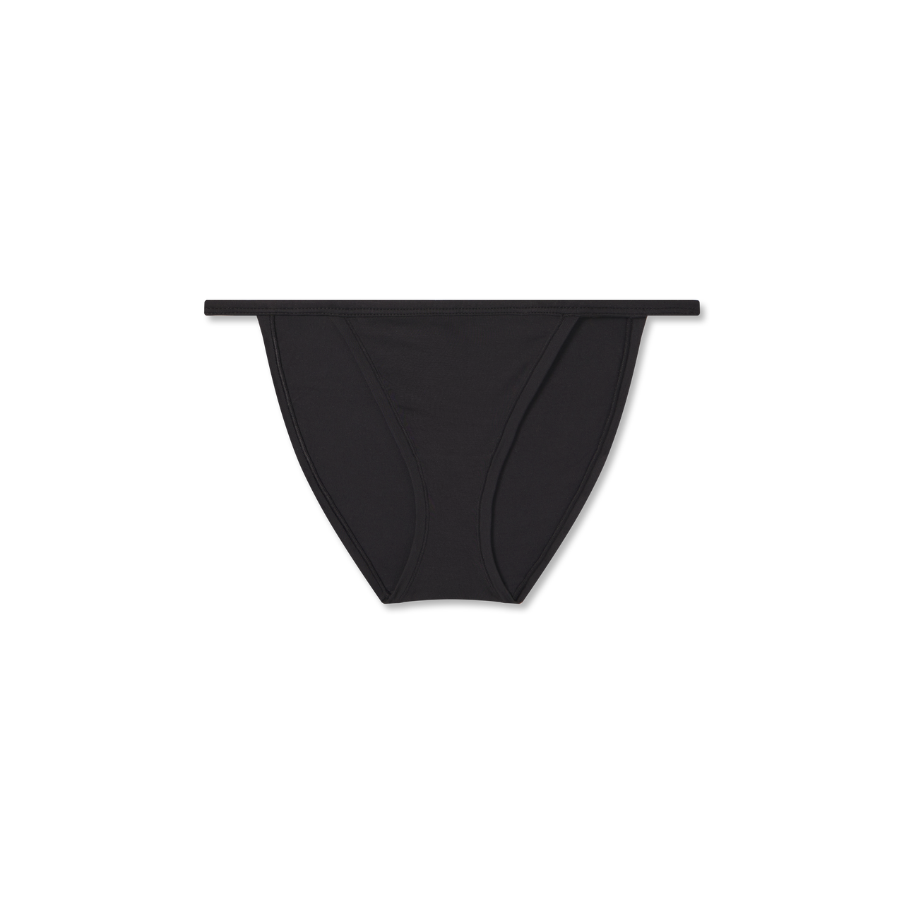 Women's Super Soft String Bikini - Black L [9833]