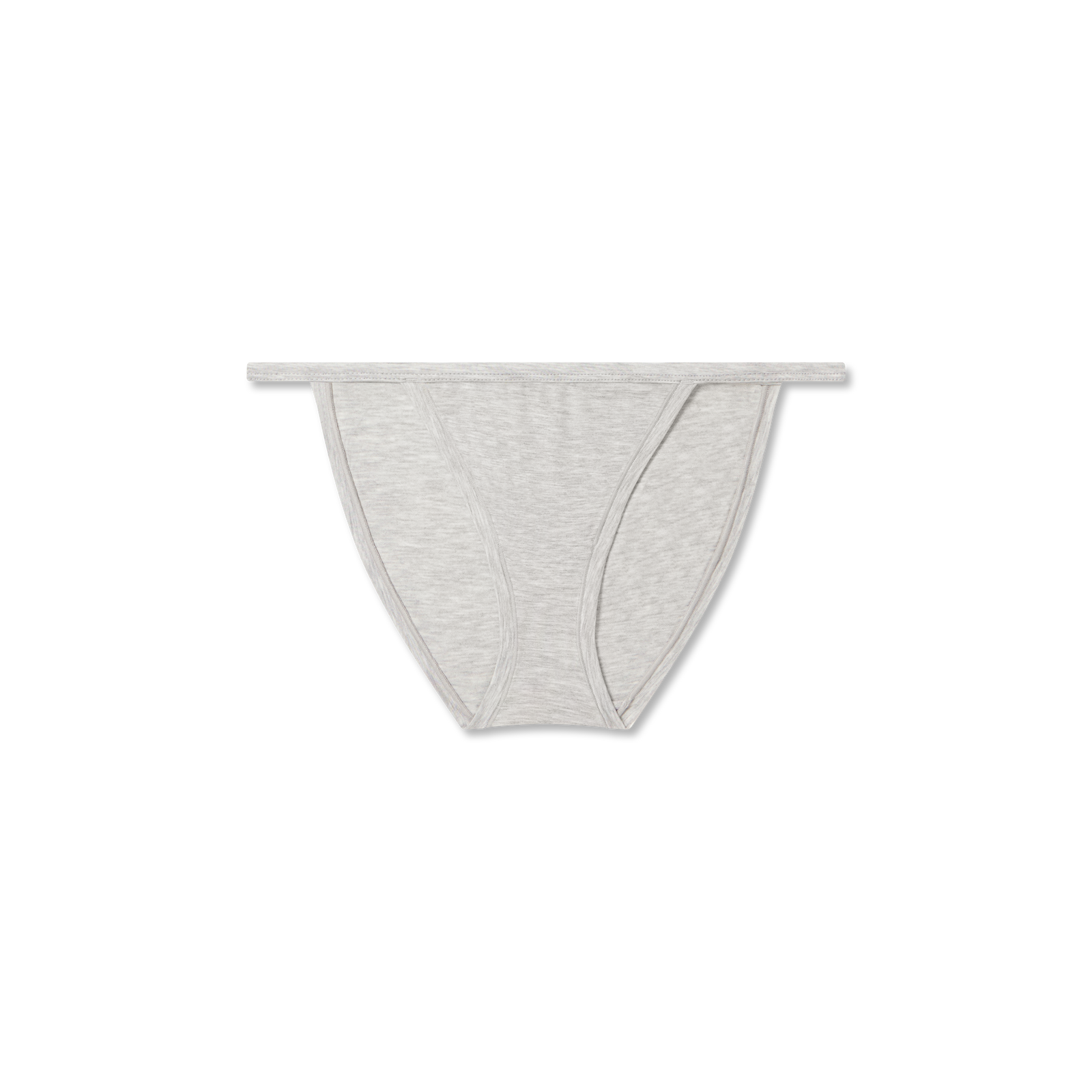 Women's Super Soft String Bikini - Varsity Grey Heather L [9833]