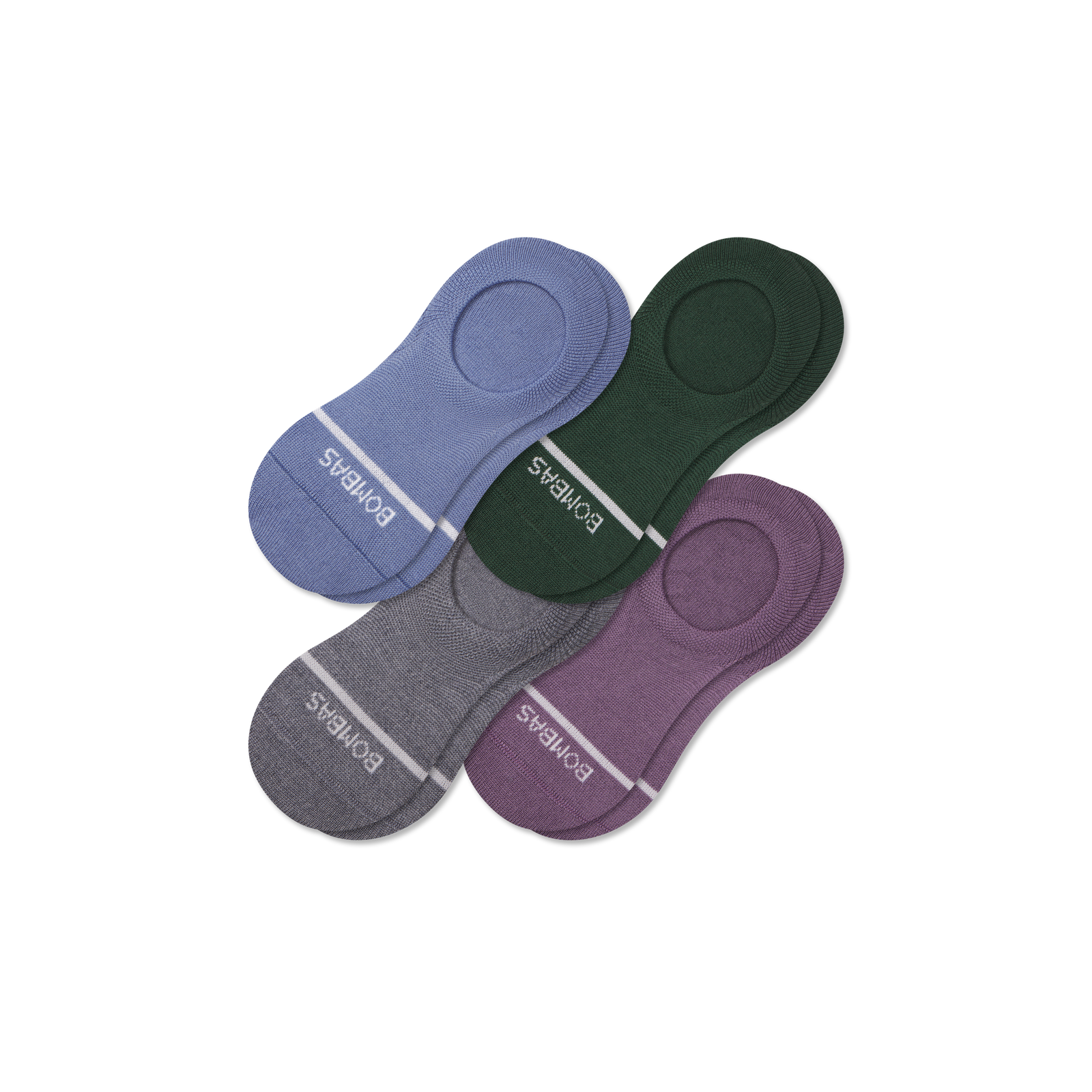 Men's Lightweight Merino Wool No Show Socks - dark elm mix L [9857]