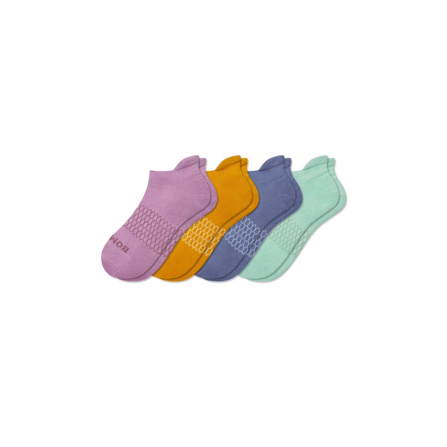 Youth Solids Ankle Sock 4-Pack - Smooth Comfort