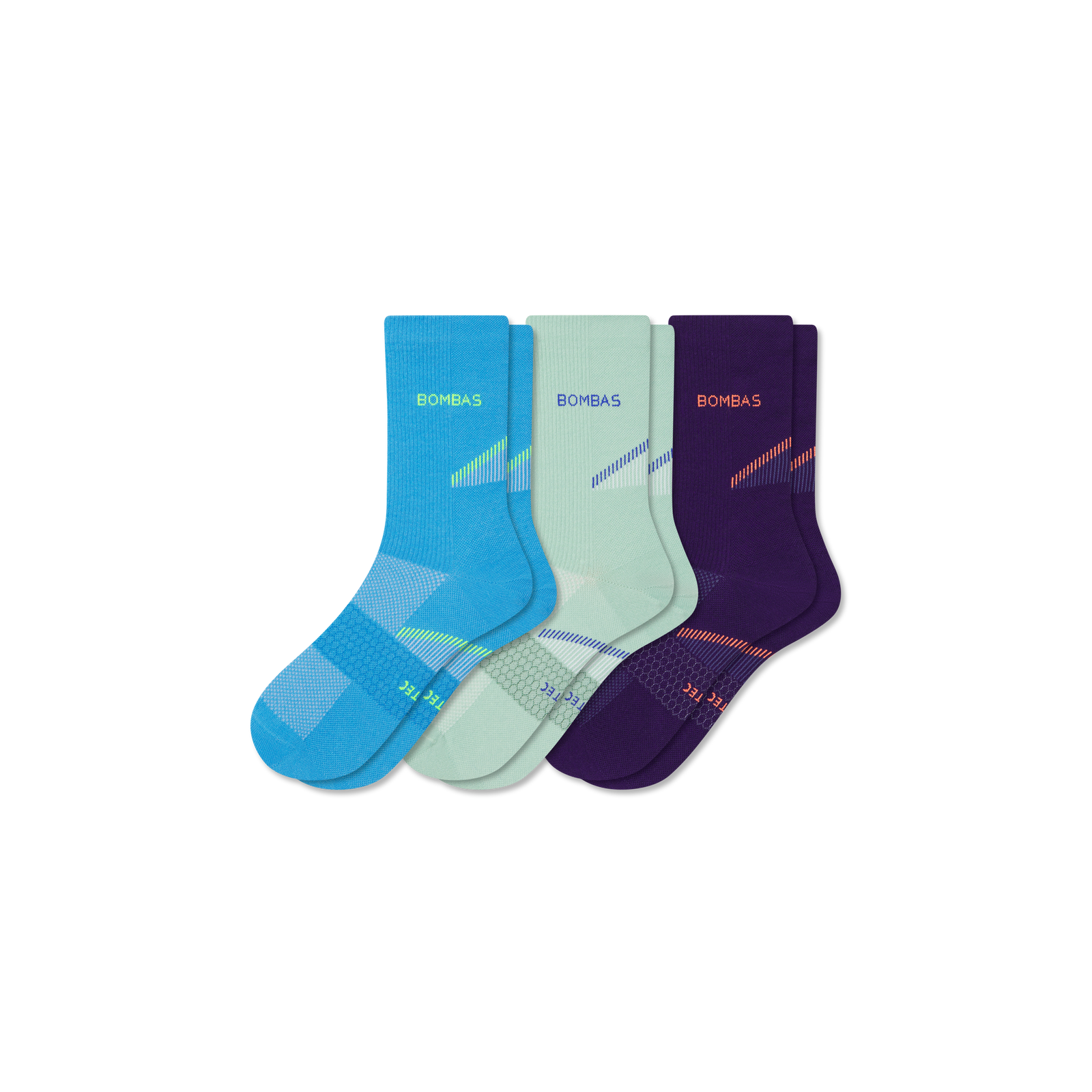 Lightweight Athletic Half Calf Socks - concord mix L [9905]