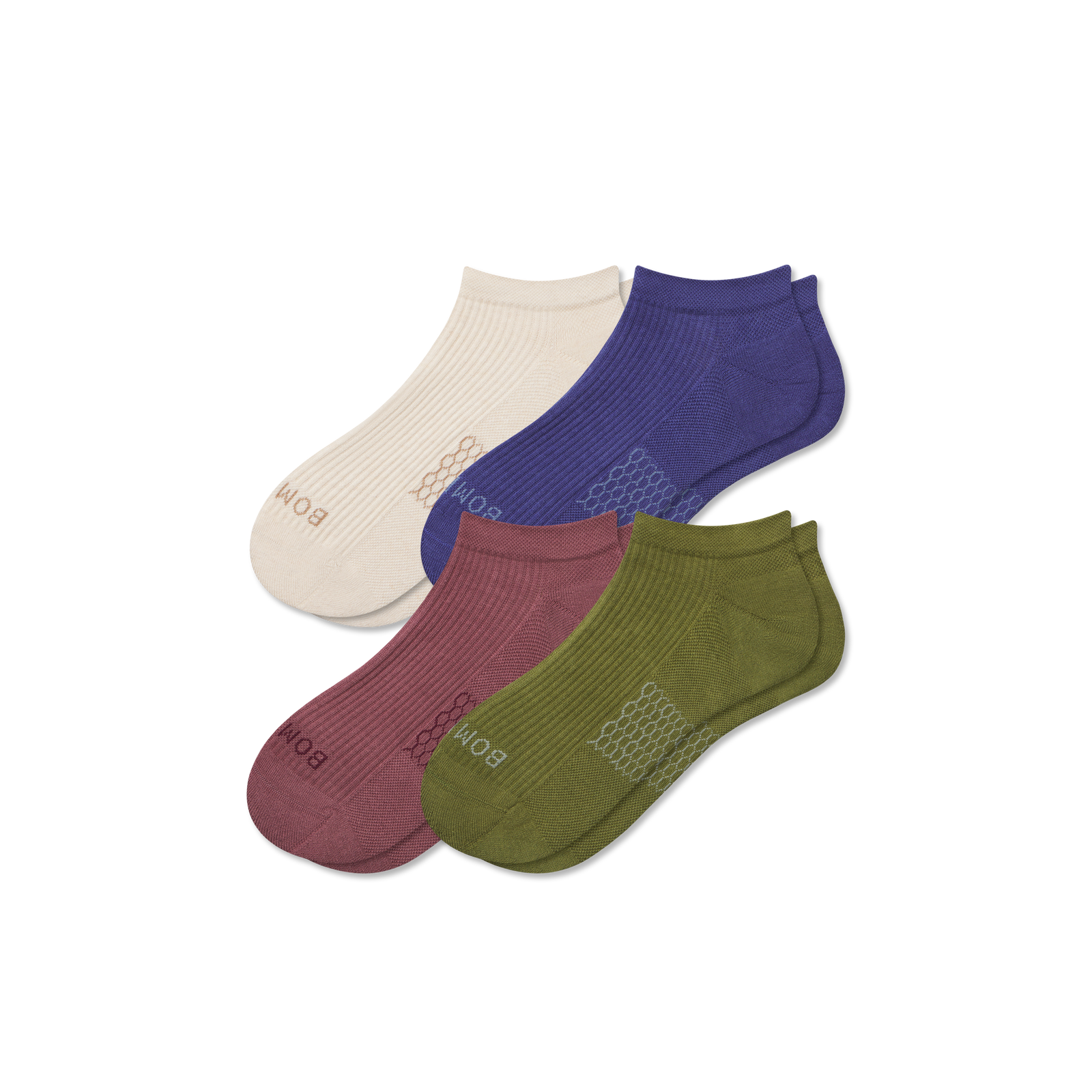 Modern Rib Ankle Socks - berry indigo mix L [9920]