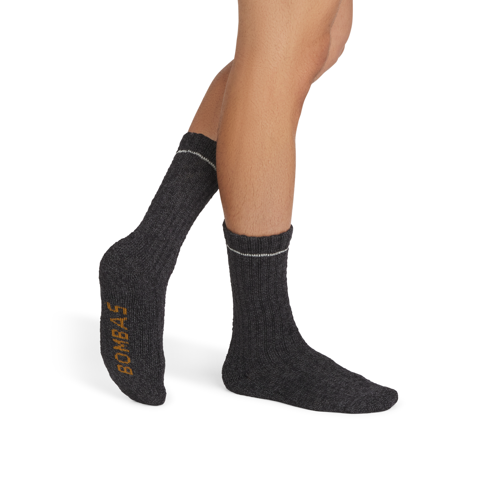 Chunky Ragg Calf Socks - Washed Black MO1 [9937]