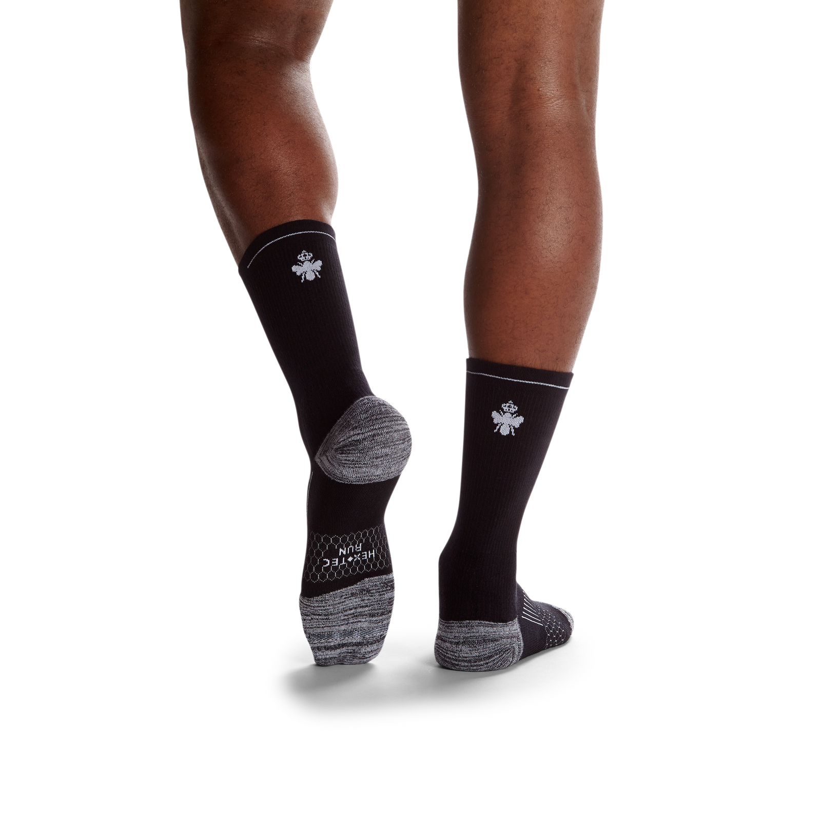 Men's Running Calf Sock 3-Pack - black-bee - 37