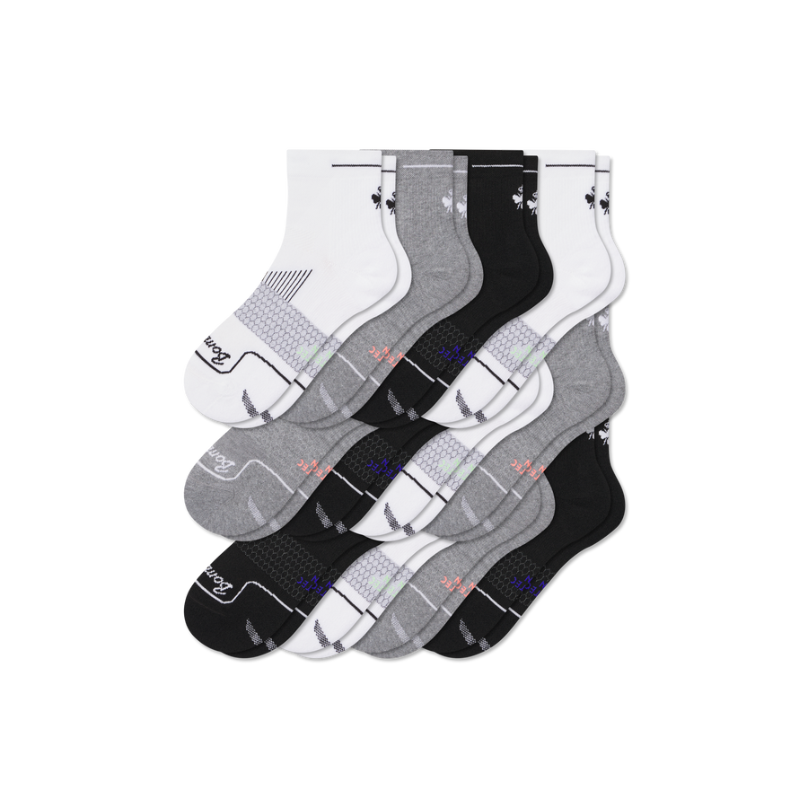 Men's Run Quarter Sock 12-Pack - Run Hike Cushion
