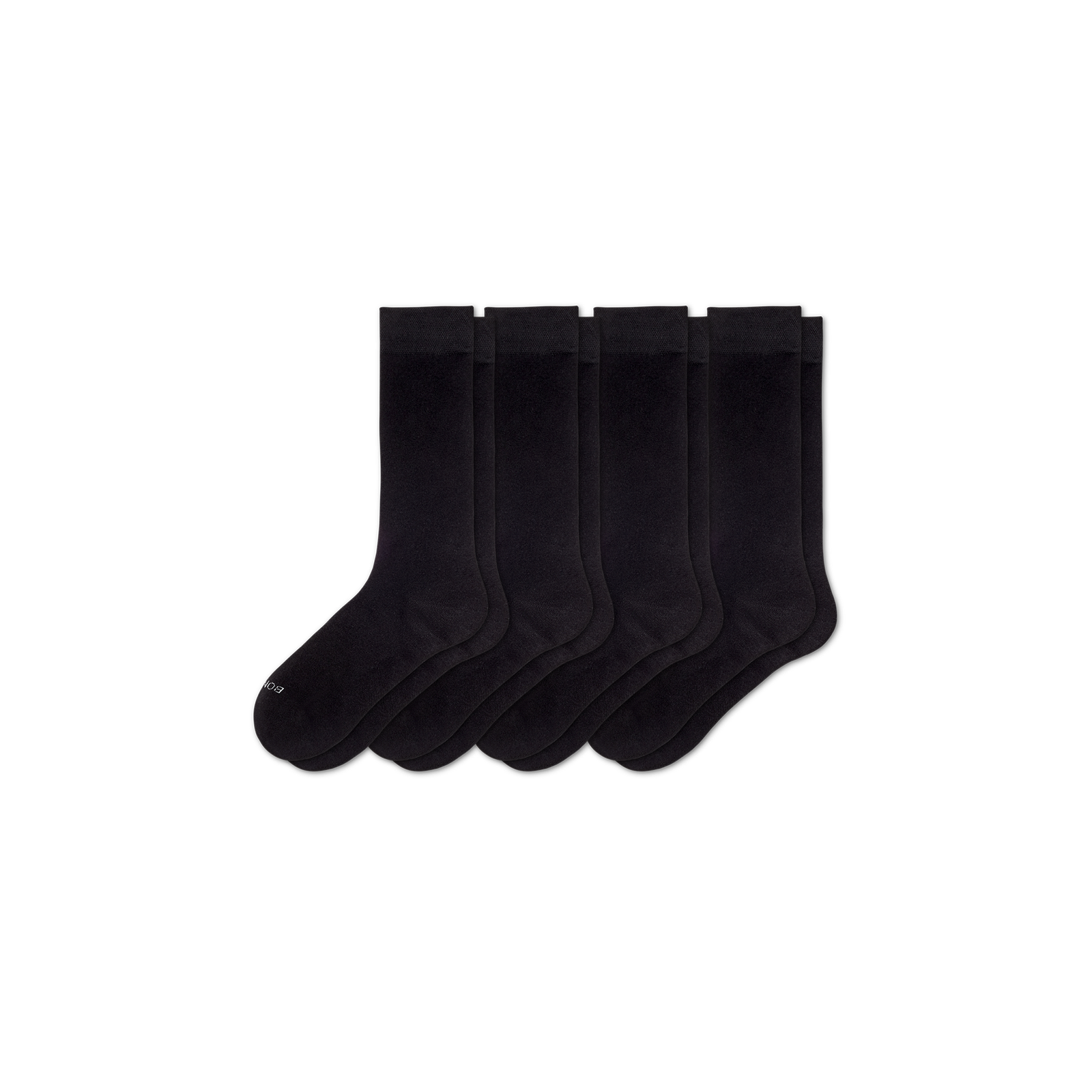 Women's Lightweight Calf Sock 4-Pack - black - 1