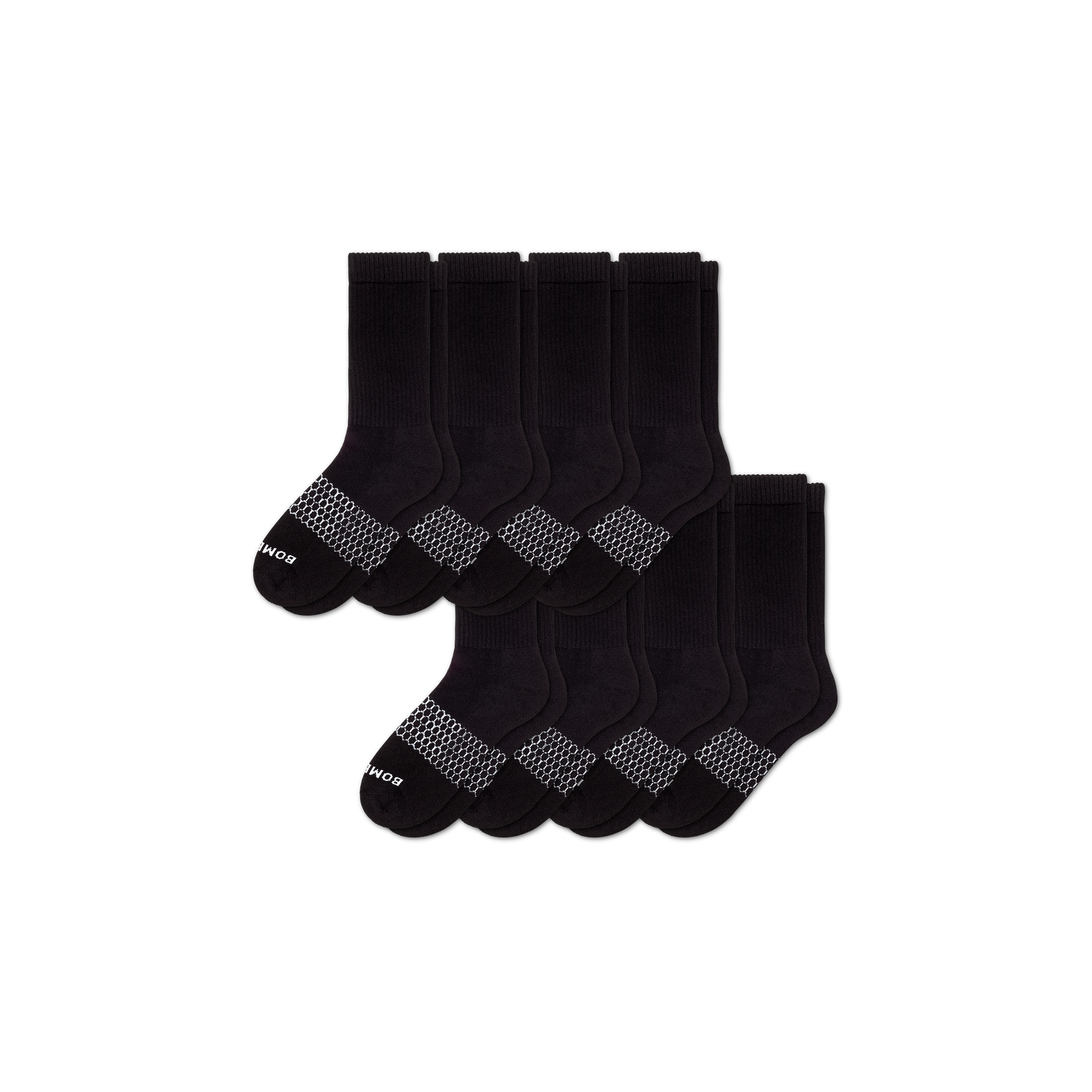 Women's Calf Sock 8-Pack - black - 2