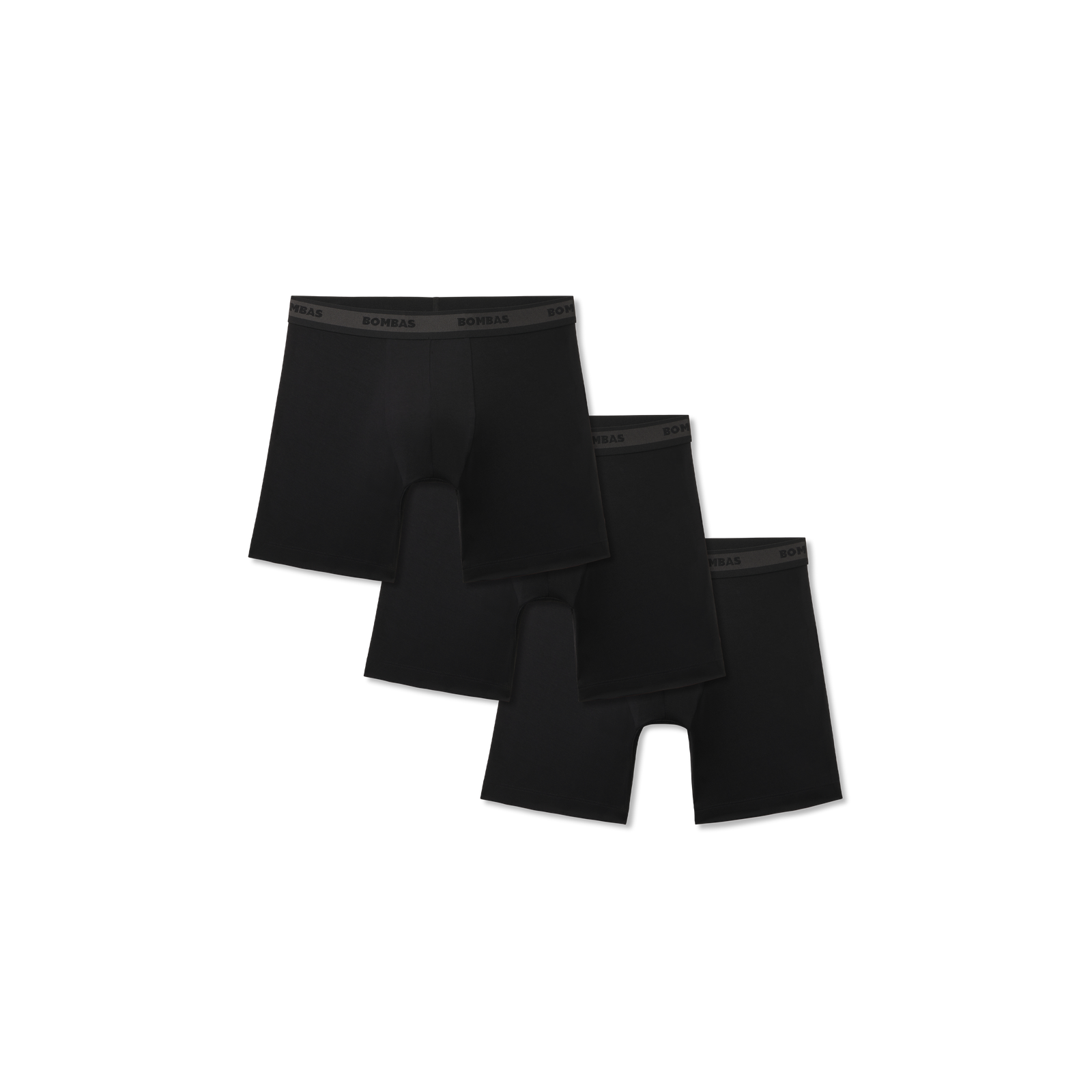 Men's Soft Flex Boxer Brief 3-Pack - Black L
