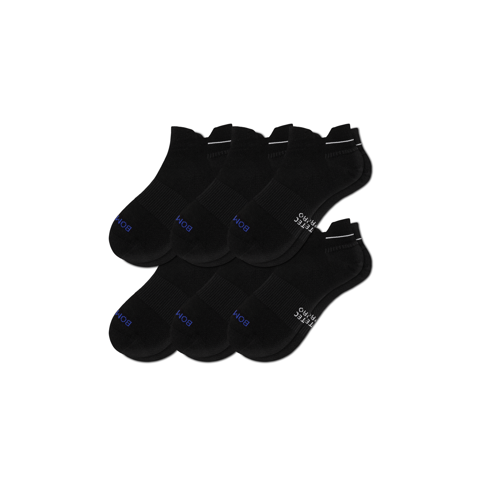 RunPro Ankle Sock 6-Pack - black L