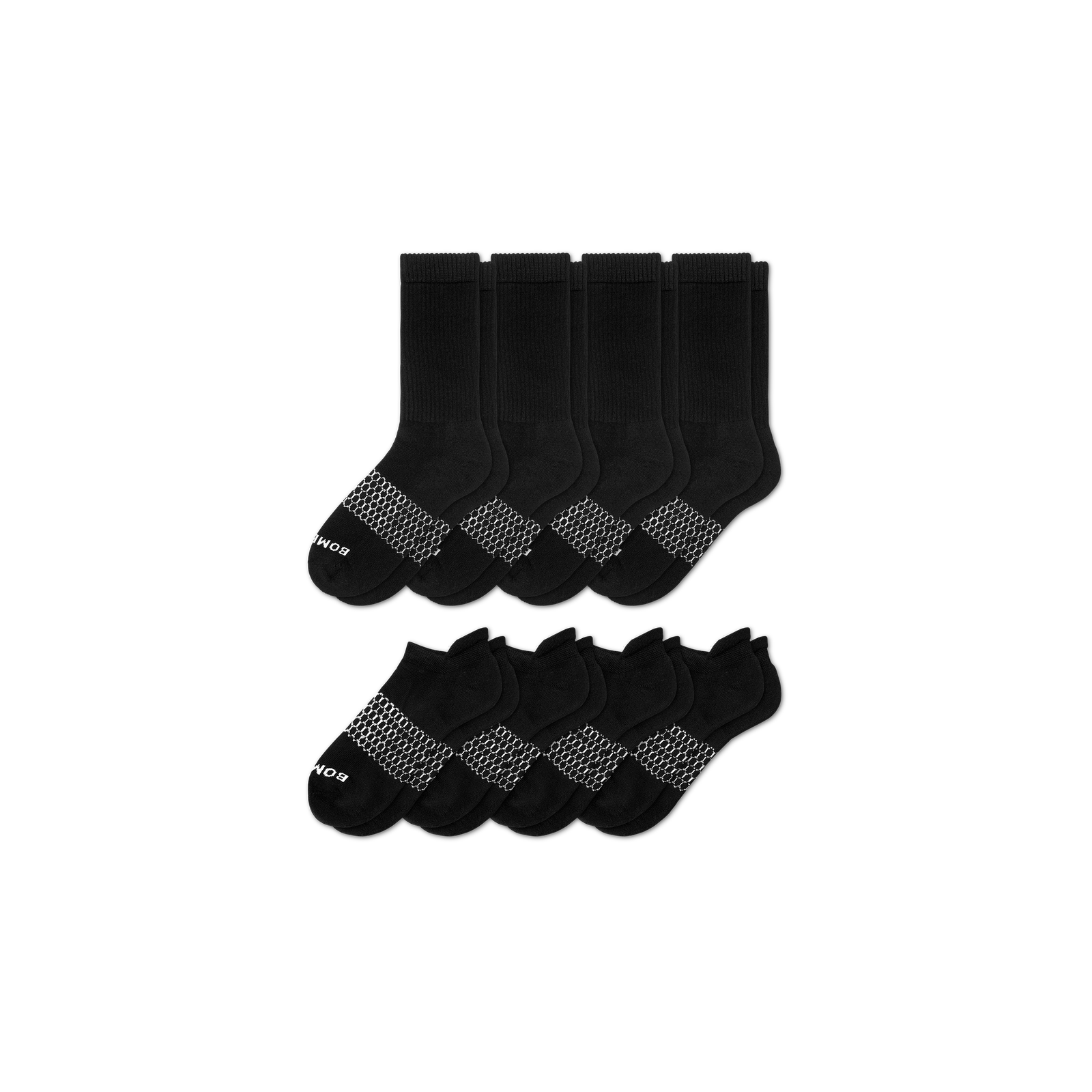 Men's Calf & Ankle Sock 8-Pack - black - 6
