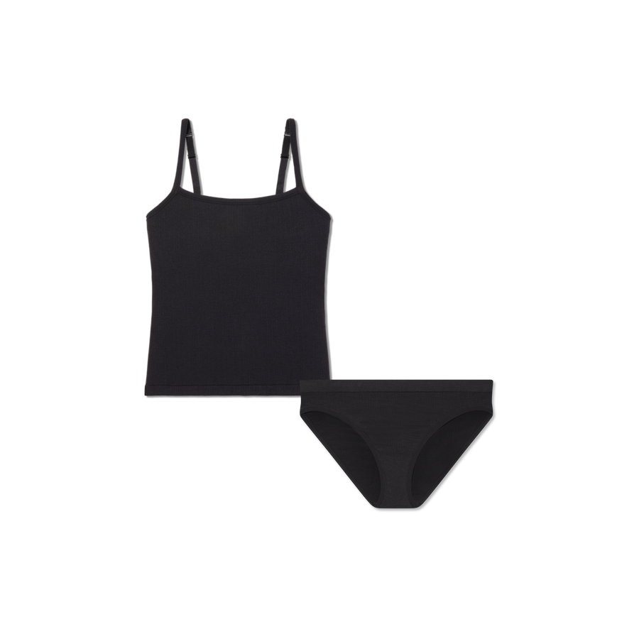 Women's Built-In Bra Seamless Cami + Bikini Pack - Clean Smooth Fit