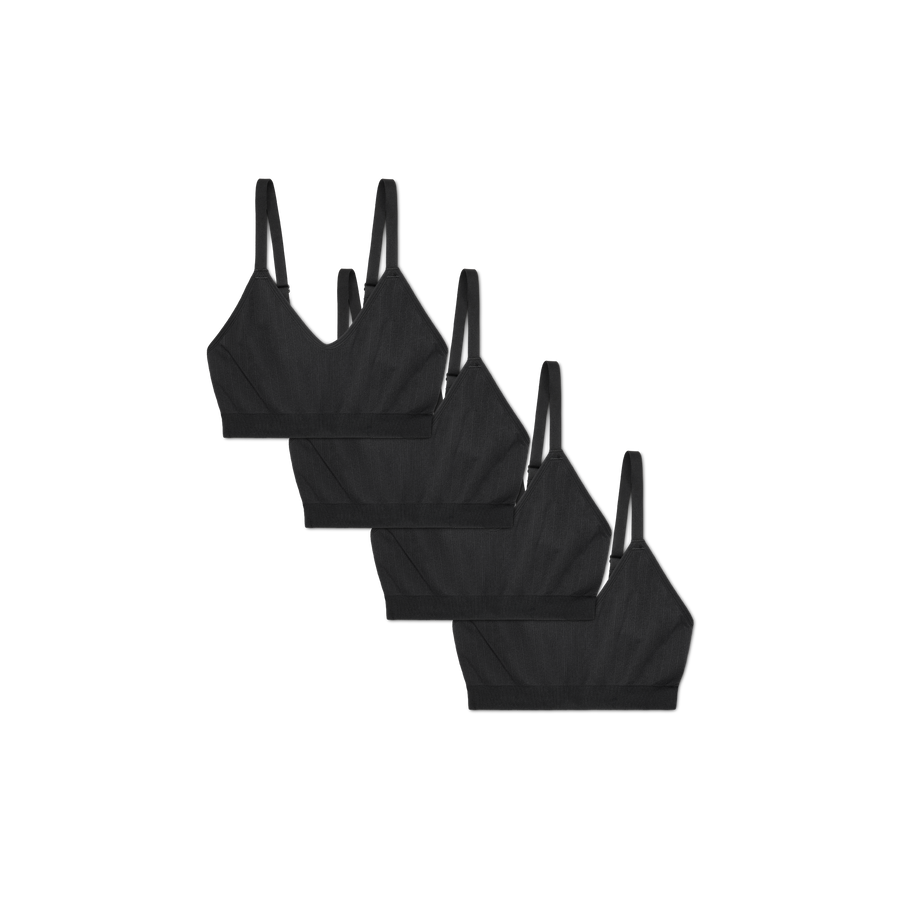 Women's Seamless Scoop Bralette 4-Pack - Lounge Fit Hold