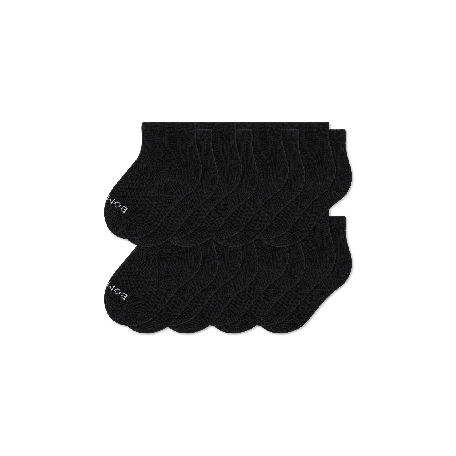 Toddler Lightweight Calf Sock 8-Pack - Black