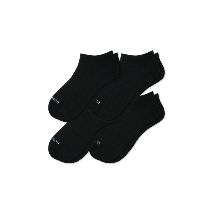Women's Lightweight Ankle Sock 4-Pack Black L
