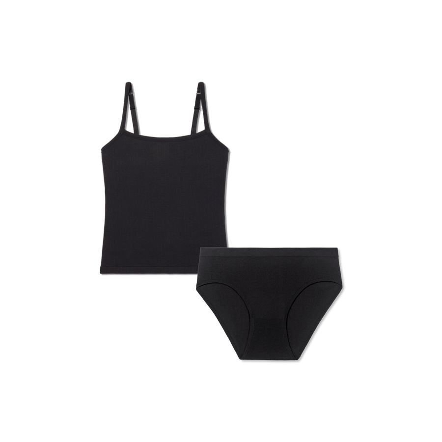 Women's Built-In Bra Seamless Cami + Brief Pack - Soft Smooth Support