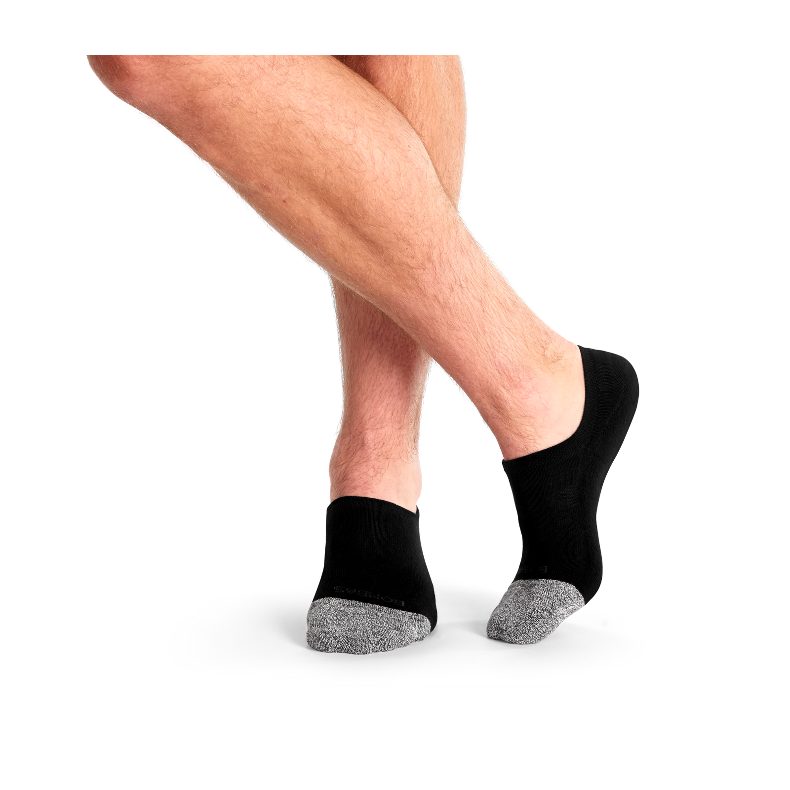 Men's Cushioned No Show Sock 4-Pack - black - 7