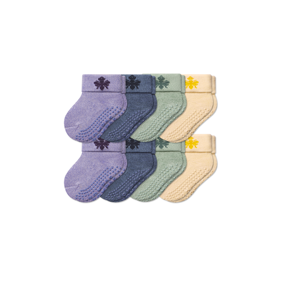 Baby Gripper Sock 8-Pack (6-12 Months) - Outdoor Travel Support