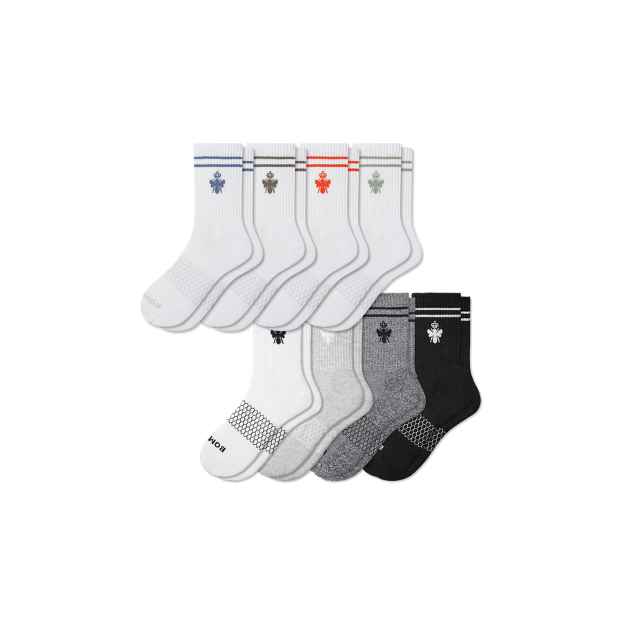 Men's Originals Half Calf Sock 8-Pack - Everyday Travel Pair