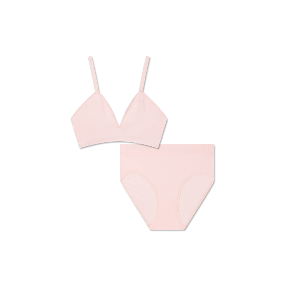 Women's Seamless Triangle Bralette + High Rise Brief Pack - Stretch Studio Comfort