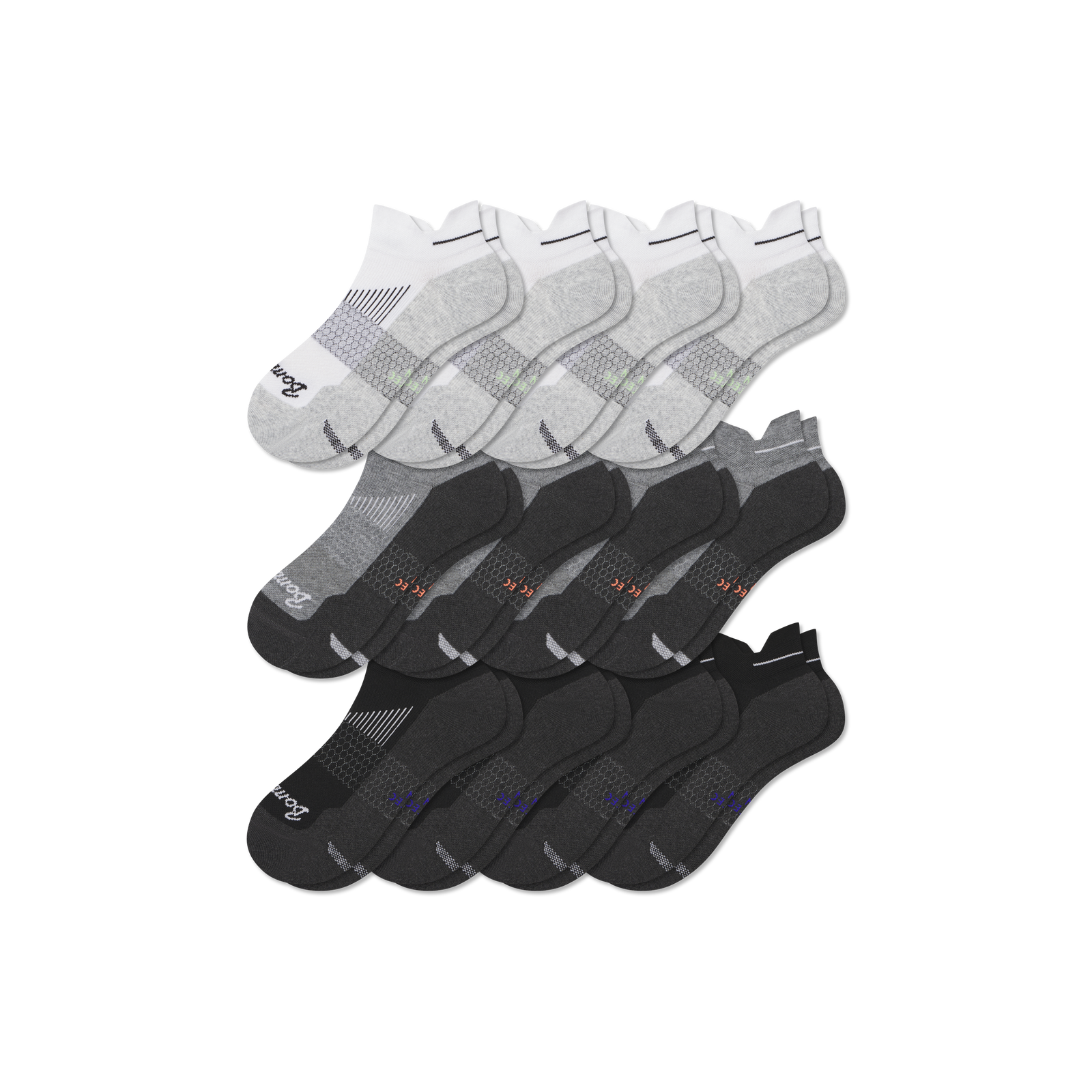 Men's Running Ankle Sock 12-Pack - Core Mix L