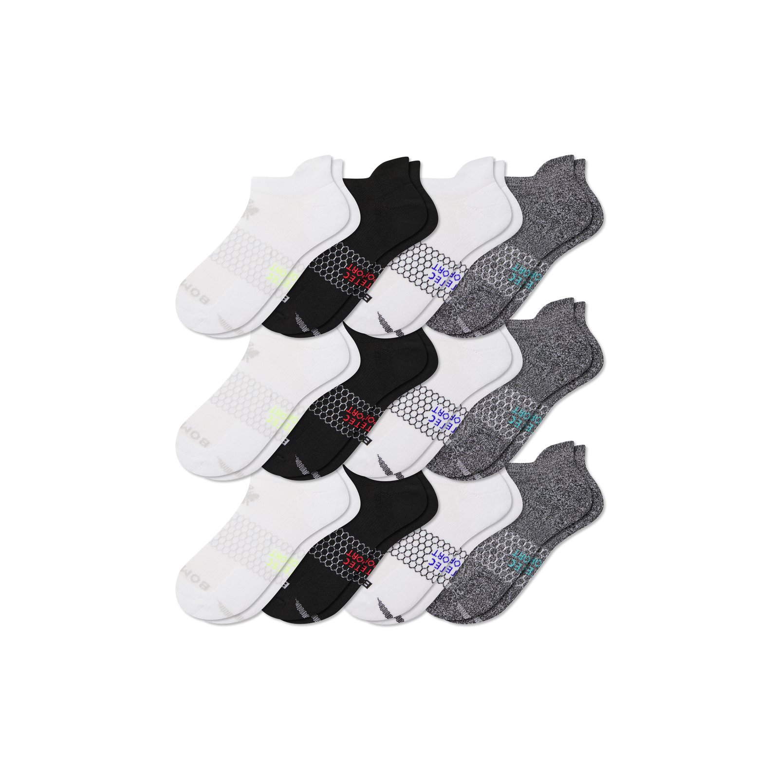 All Sport Ankle Sock 12-Pack - Core Mix L