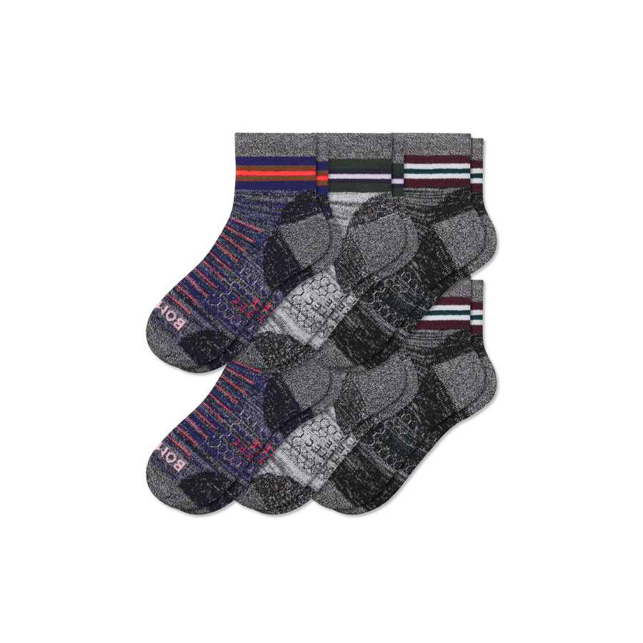 Men's Hiking Quarter Sock 6-Pack - Trail Court Support