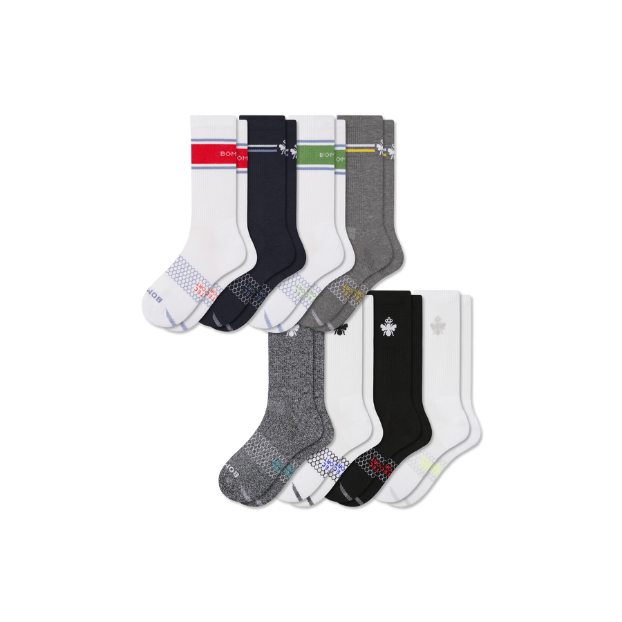 Women's All Sport Calf Sock 8-Pack - Cozy Court Cushion