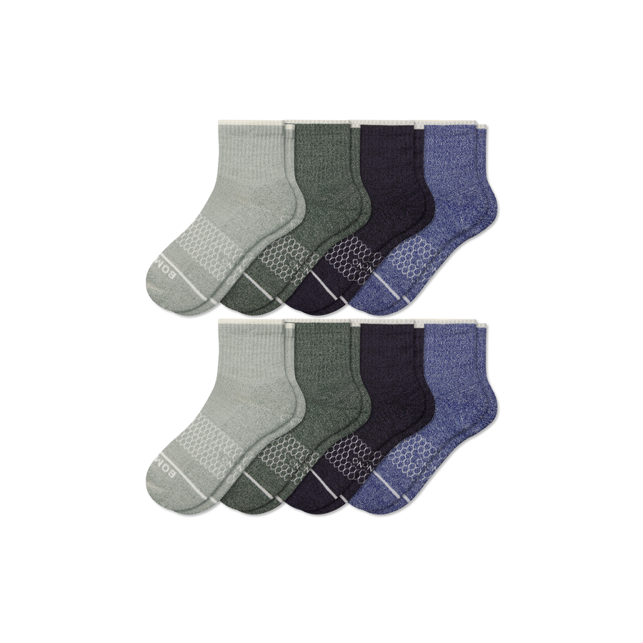 Women's Merino Wool Blend Quarter Sock 8-Pack - Cozy Trail Fit