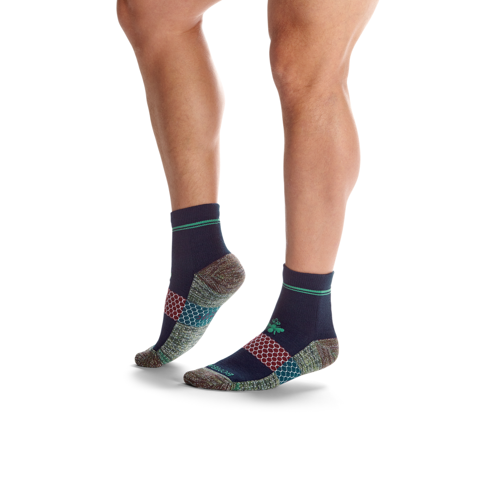 Men's Golf Quarter Sock 3-Pack - grove-wine-mix - 20