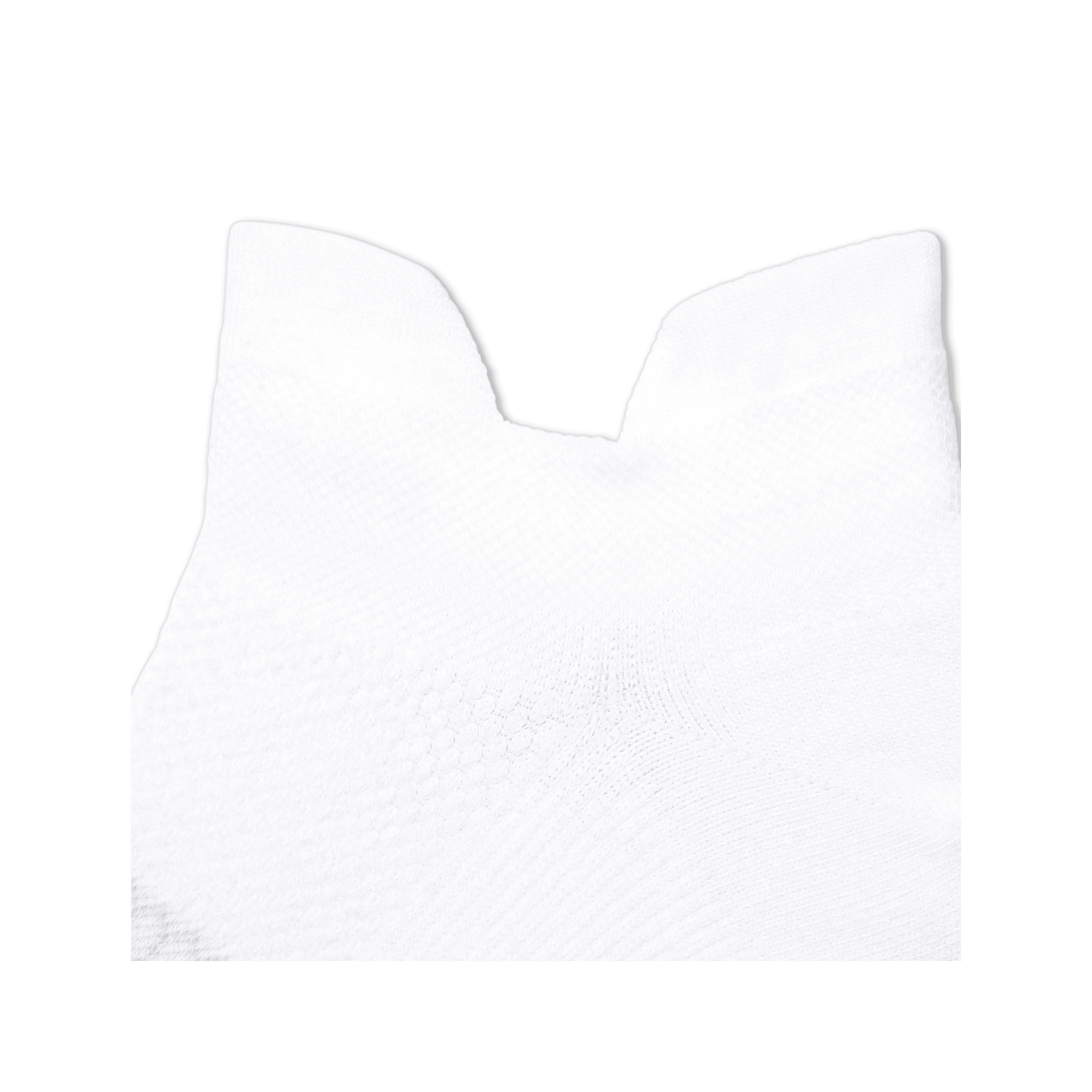Lightweight Athletic Ankle Socks - White - Detail [7752]