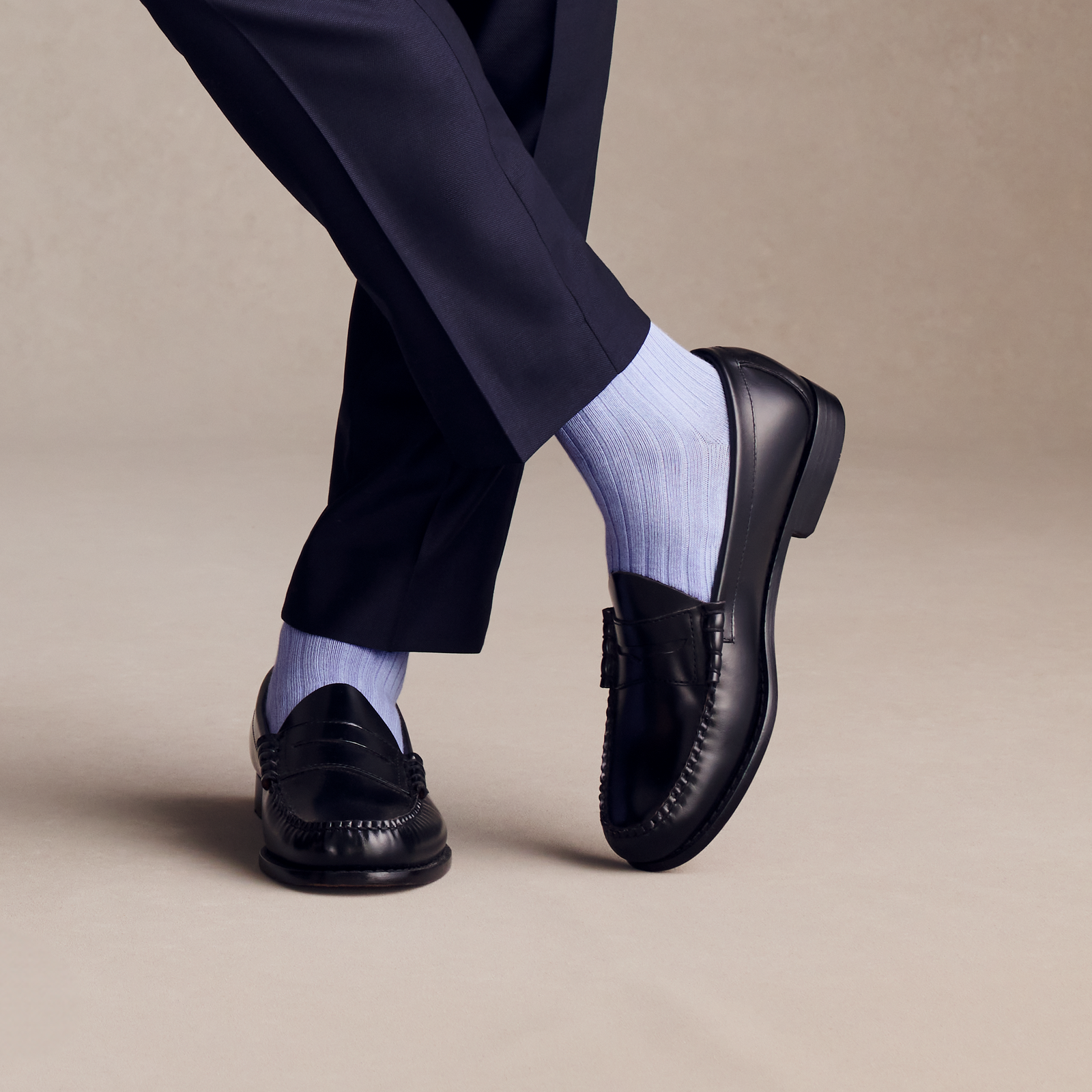Ribbed Dress OTC Socks - Dawn Blue MO1 [8806] [Lifestyle]