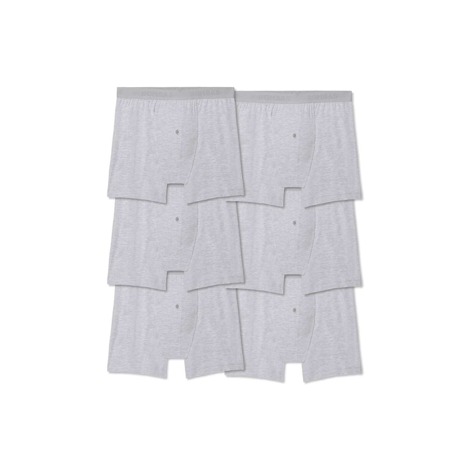 Men's Cotton Modal Blend Boxer 6-Pack - Medium Heather Grey L