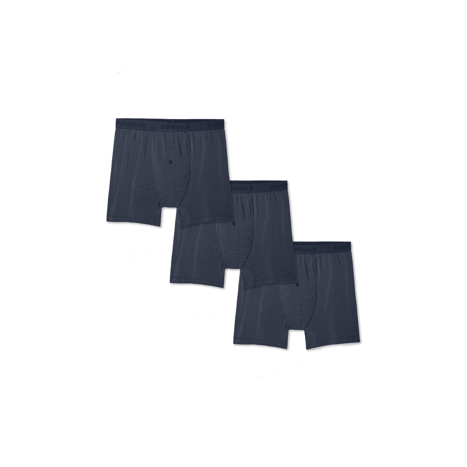 Men's Cotton Modal Blend Boxer 3-Pack - Midnight Stripe Pack L