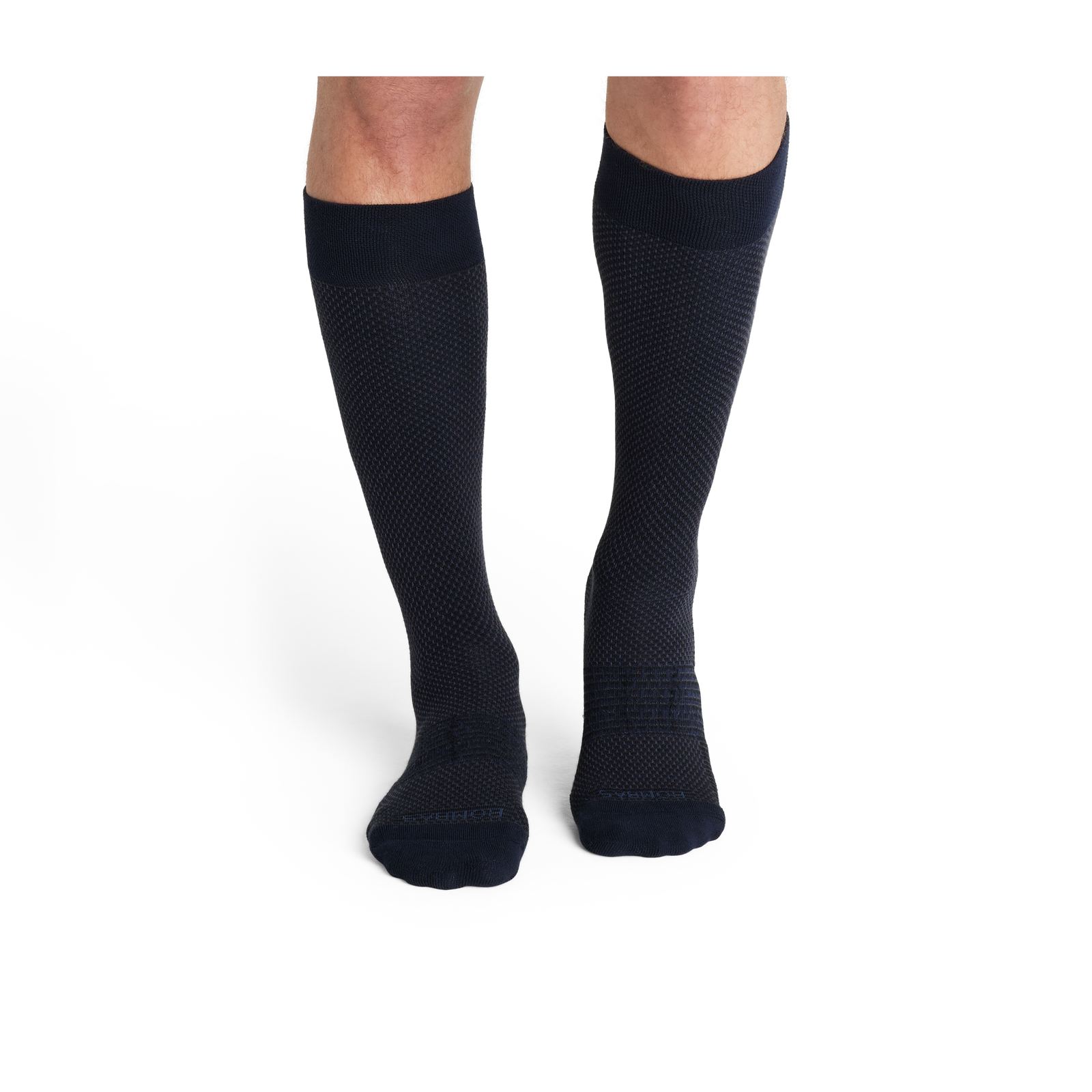 Men's Dress Knee High - On Model- Midnight Navy