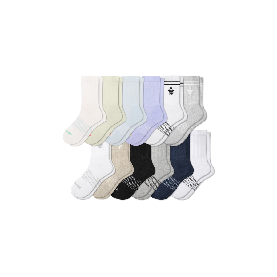 Women's Half Calf Sock 12-Pack - Fresh Crew Support