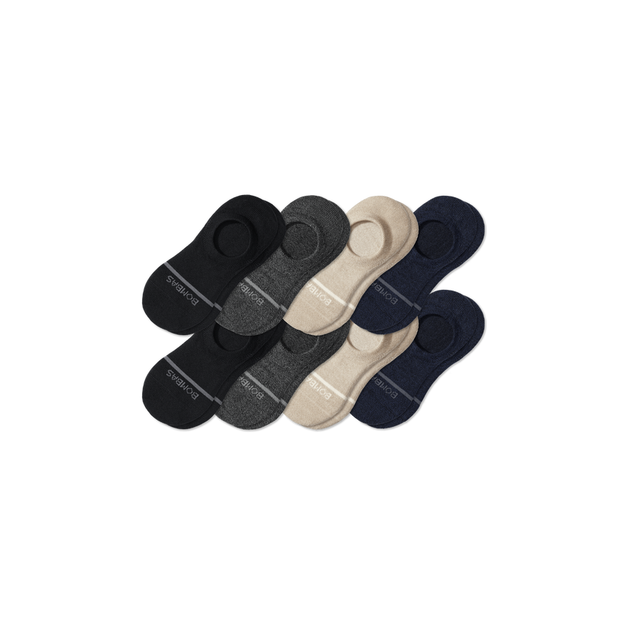 Men's Lightweight Merino Wool Blend No Show Sock 8-Pack - Easy Hike Move
