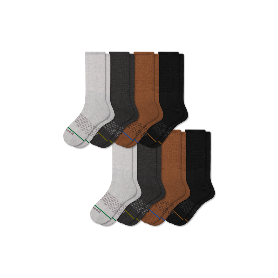 Women's Merino Blend Ultra-Stretch Calf Sock 8-Pack - Soft Everyday Pair