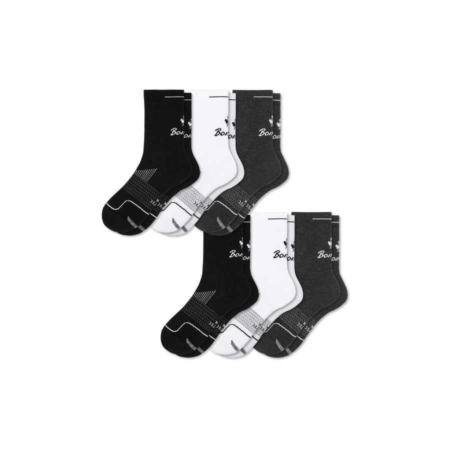 Men's Run Half Calf Sock 6-Pack - Smooth Weekend Comfort