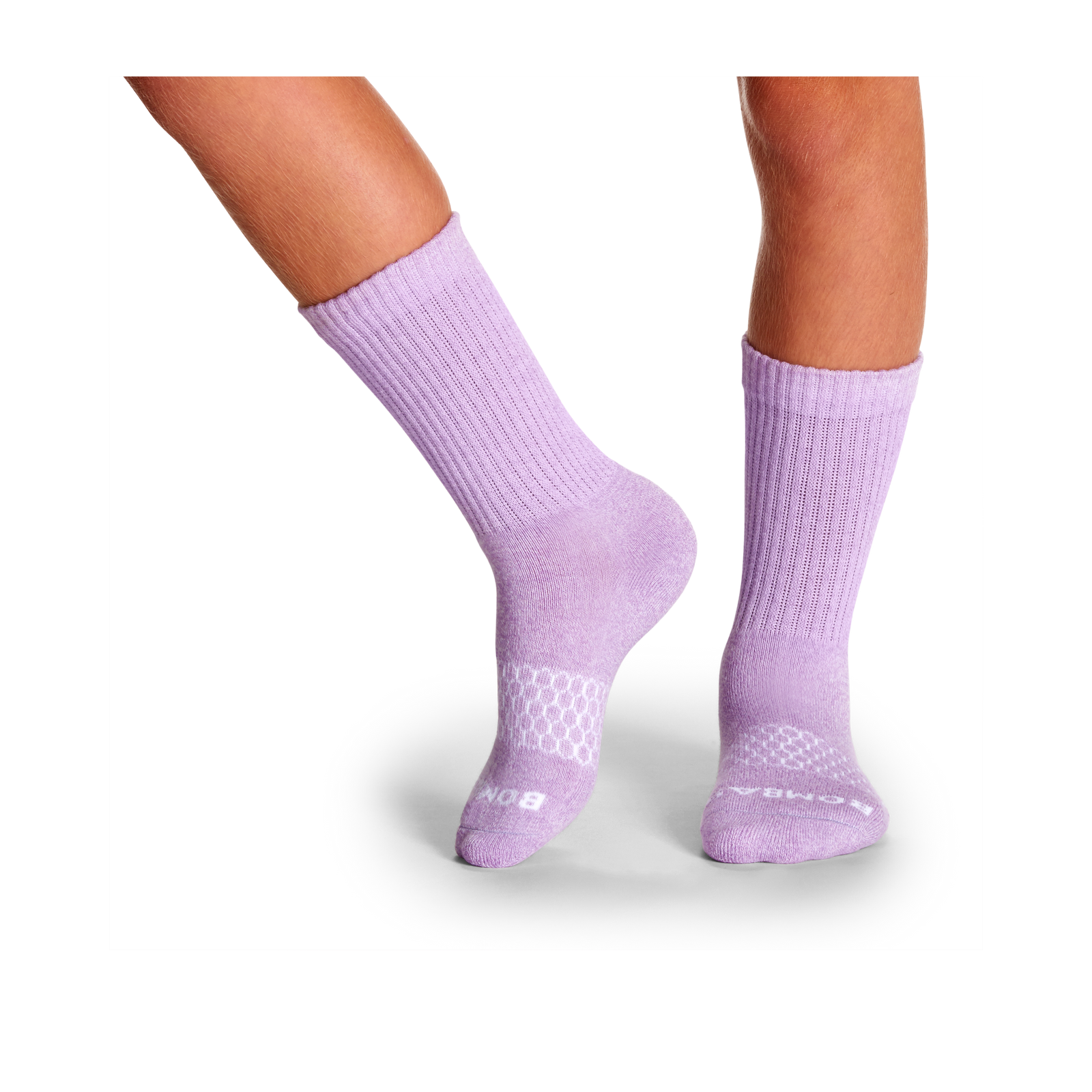 Youth Marl Calf Sock 4-Pack - mixed-pastel - 8