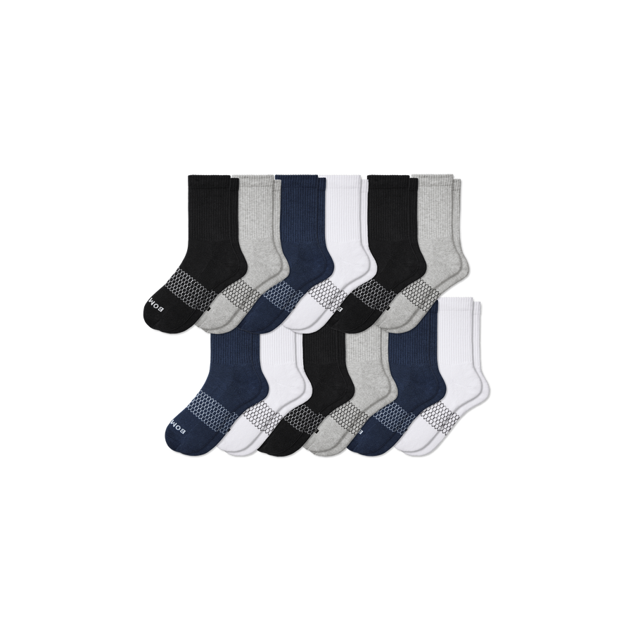 Men's Solids Half Calf Sock 12-Pack - Weekend Support