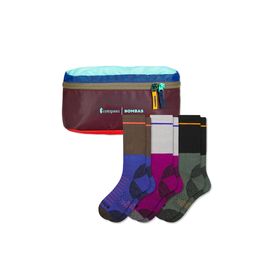 Men's Hiking Calf Sock 3-Pack & Cotopaxi Fanny Pack - Easy Weekend Pack