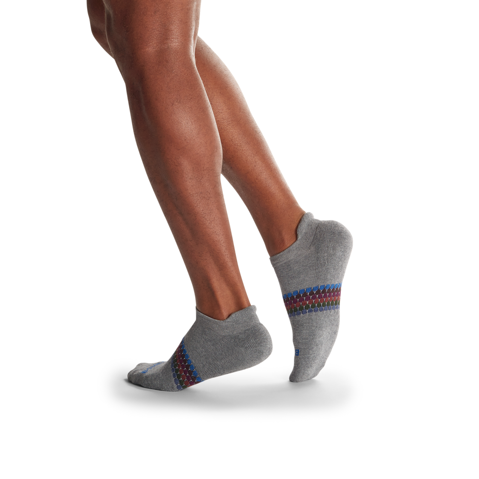 Men's Sunset Stripe Ankle Sock 4-Pack - navy-grey-mix - 3