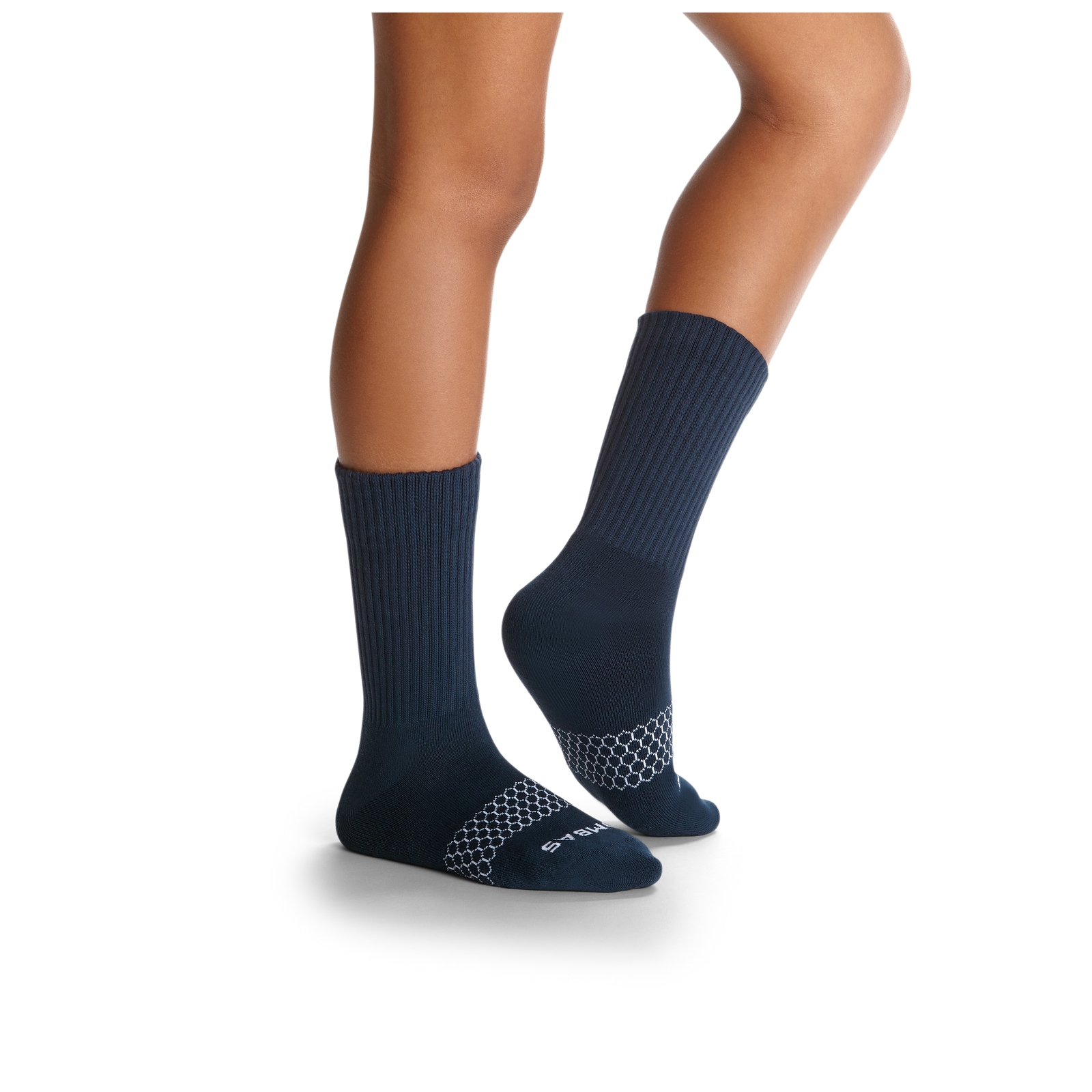 Youth Solids Calf Sock 4-Pack - navy-solids - 9