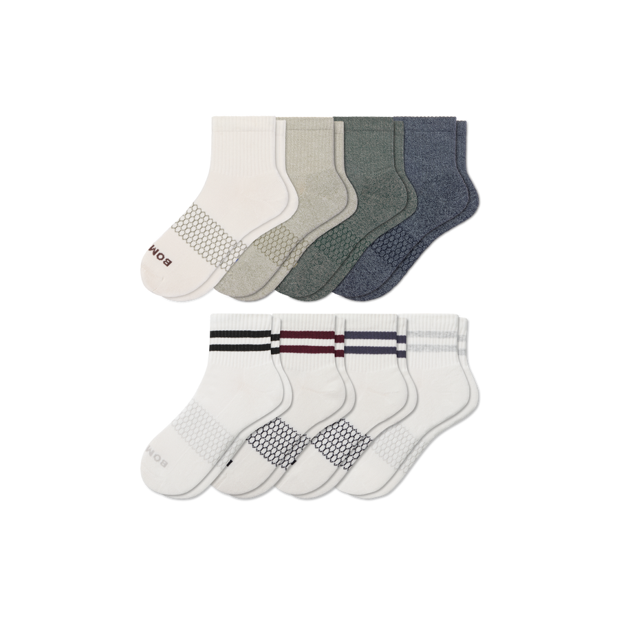 Men's Quarter Sock 8-Pack - Cozy Home Pair