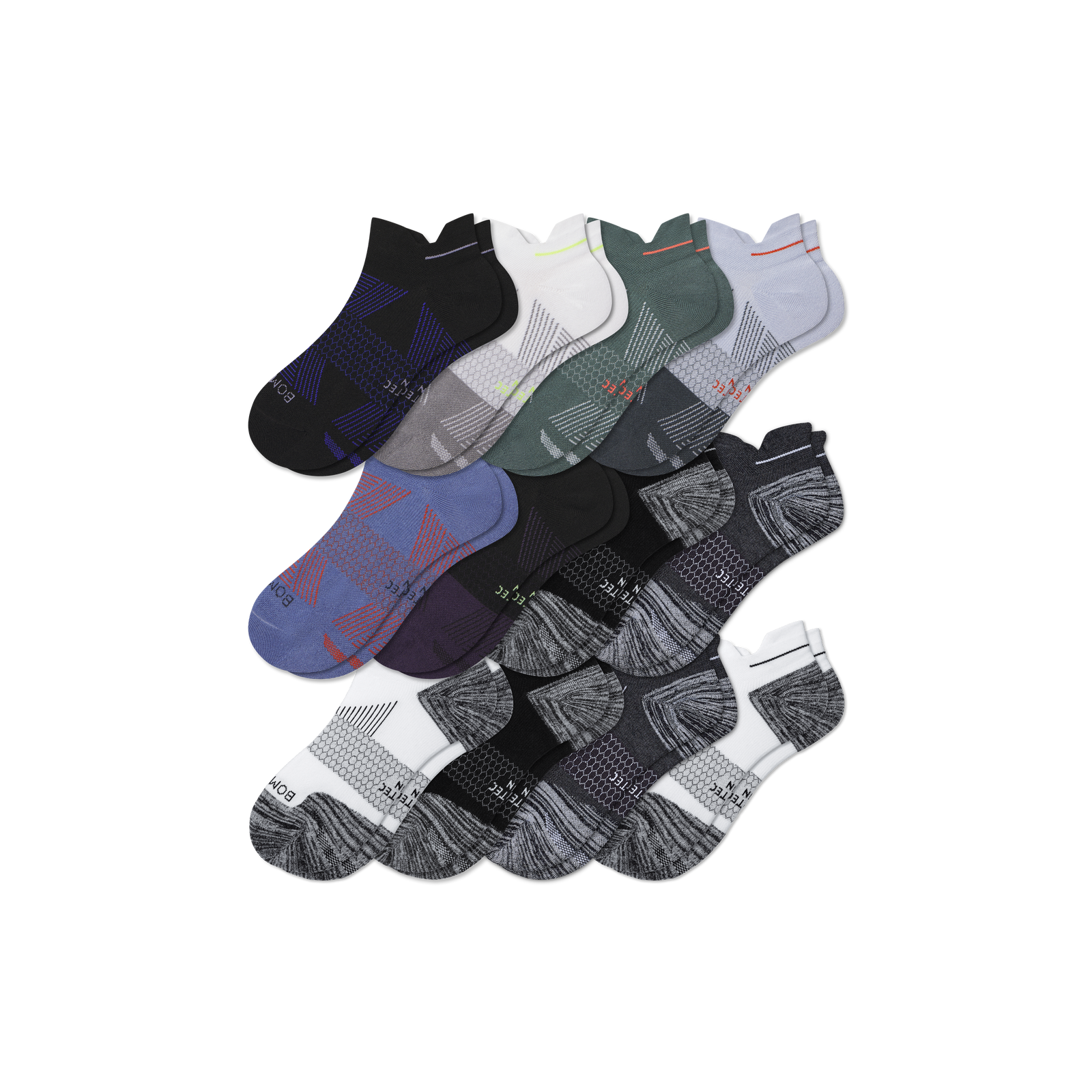 Run Ankle Sock 12-Pack - Ocean Neutral Mix L