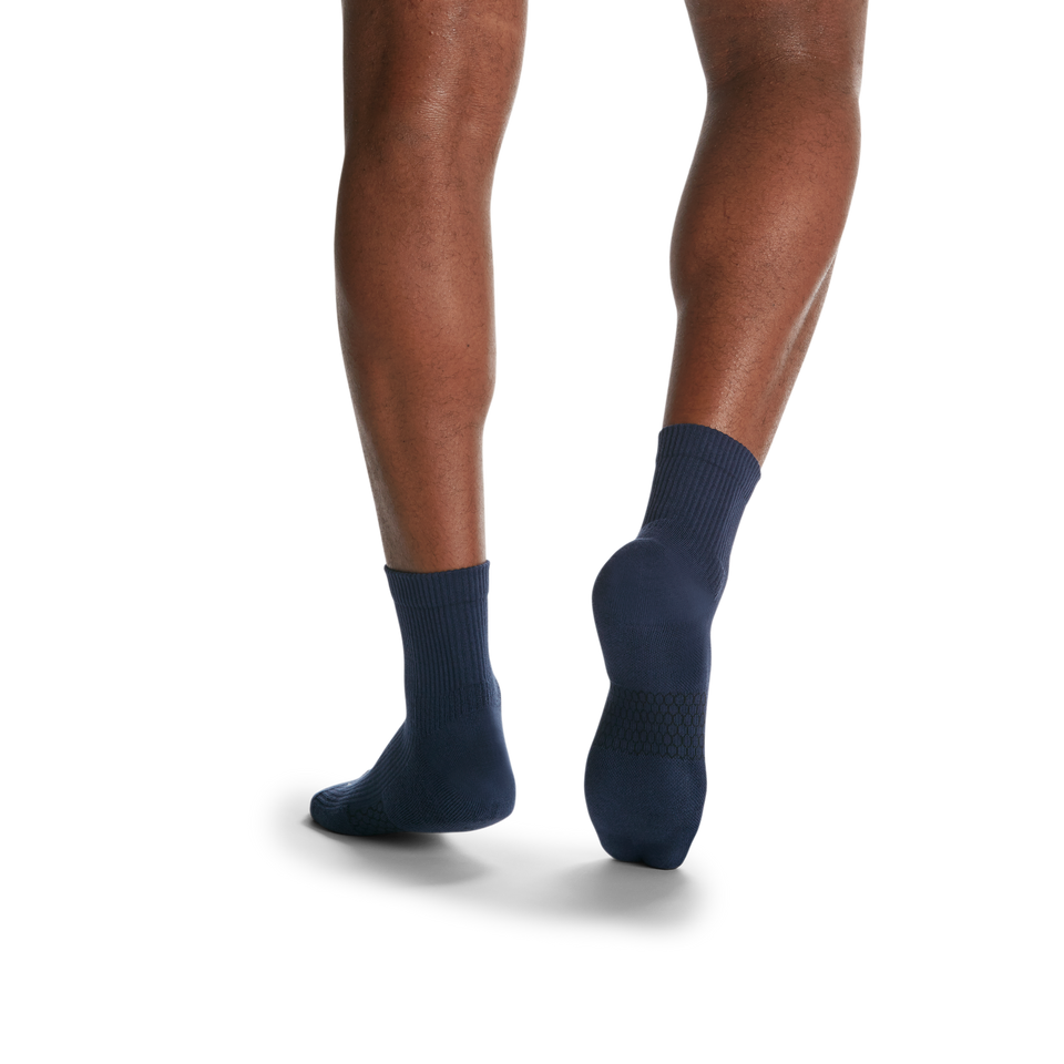 Modern Rib Quarter Socks - Midnight Navy MO3 [5702]