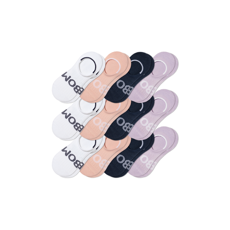 Women's All Sport Cushioned No Show Sock 12-Pack - Easy Travel Support