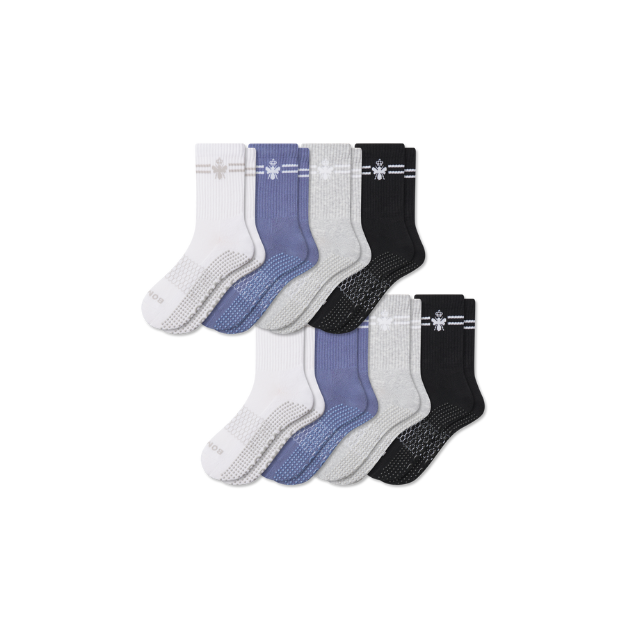 Men's Gripper Half Calf Sock 8-Pack - Run Fit