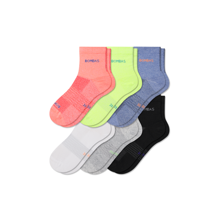 Men's UltraLite Sport Quarter Sock 6-Pack - Classic Low Cut Support
