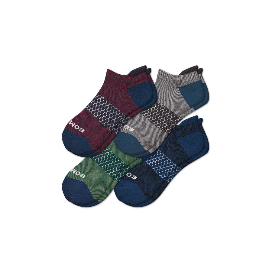 Men's Microstripe Ankle Sock 4-Pack - Trail School Wear